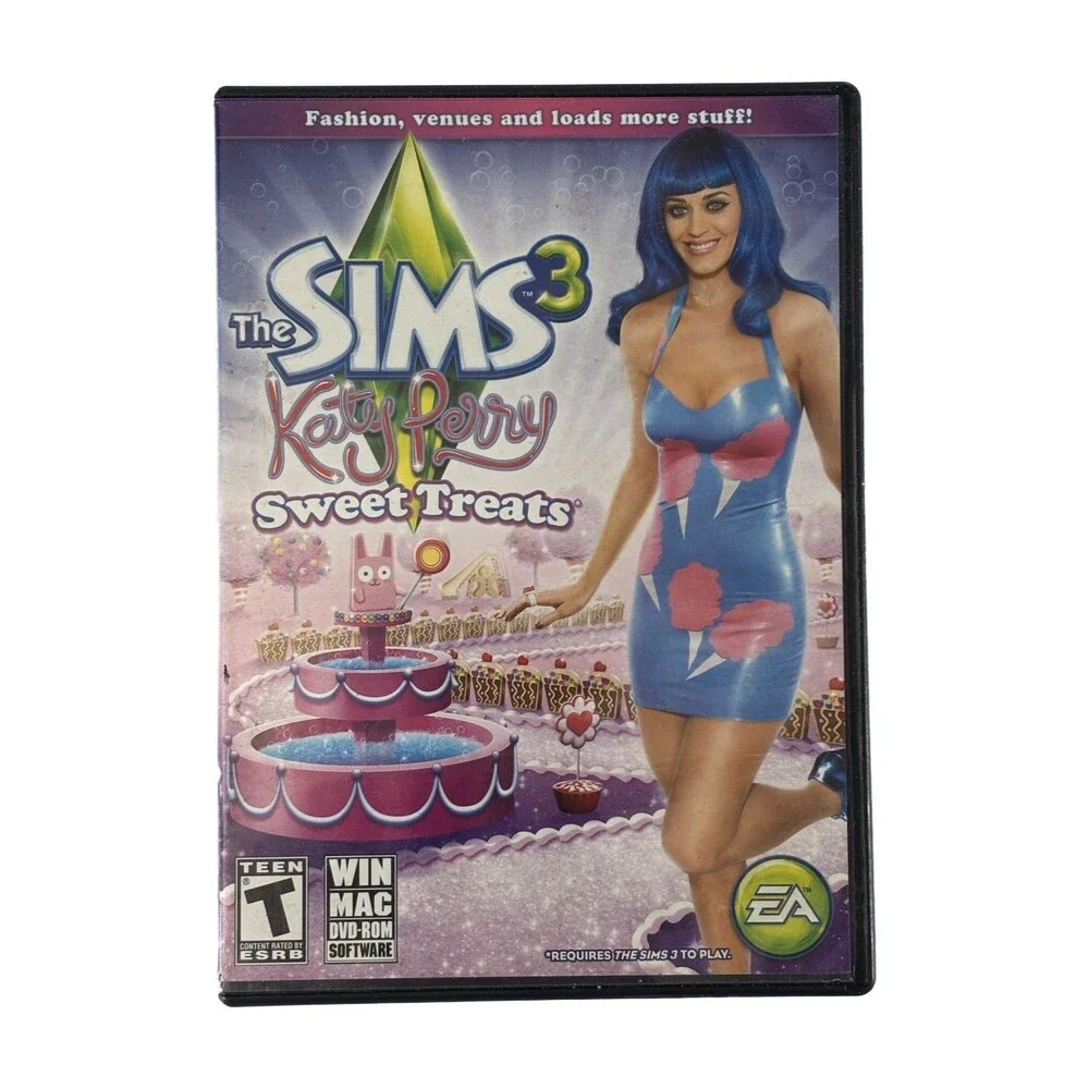 Sims 3 Katy Perry Sweet Treats Retired Pack CIB